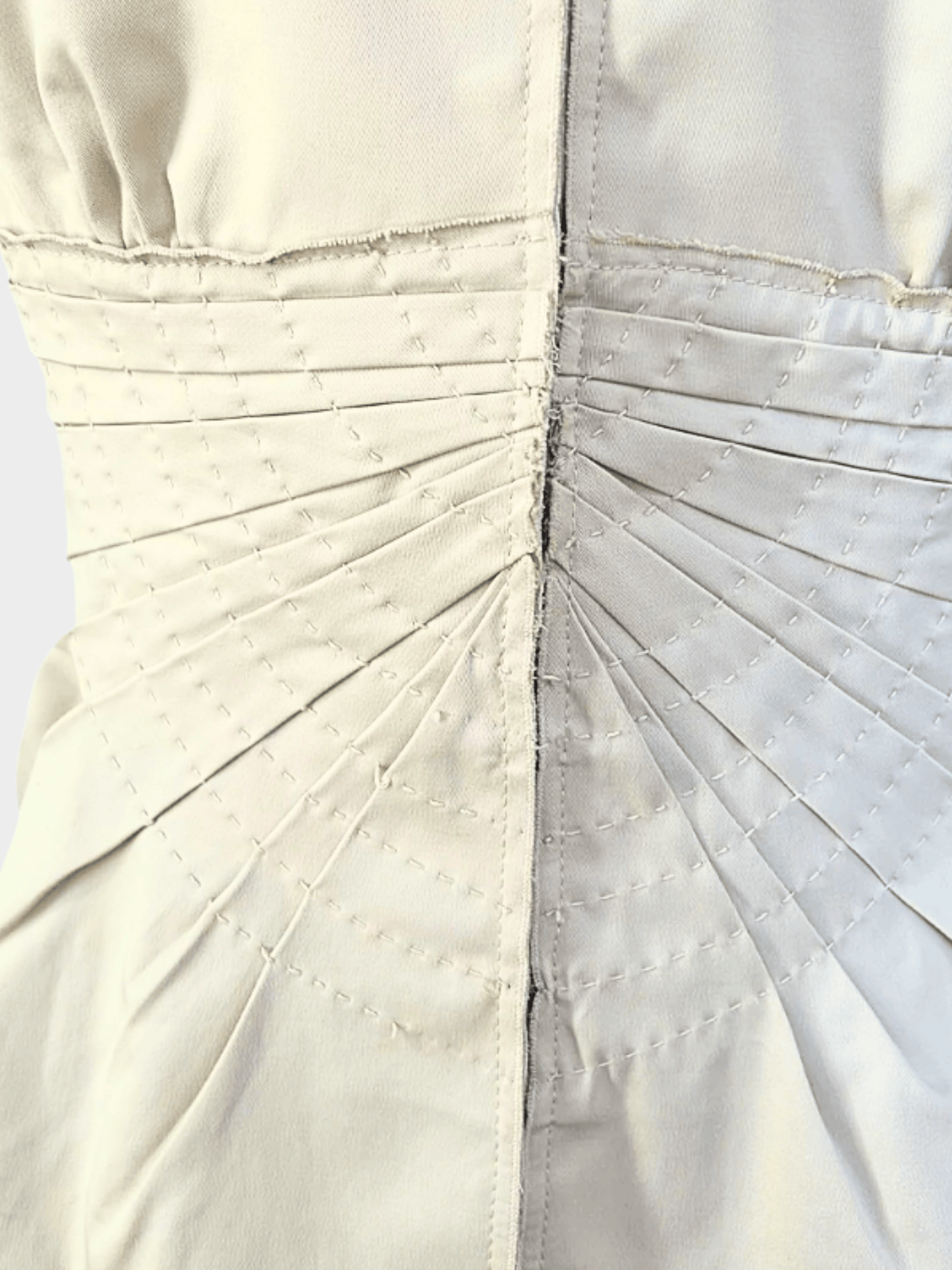 Prada 2000s Beige Suit With Jacket And Slit Skirt