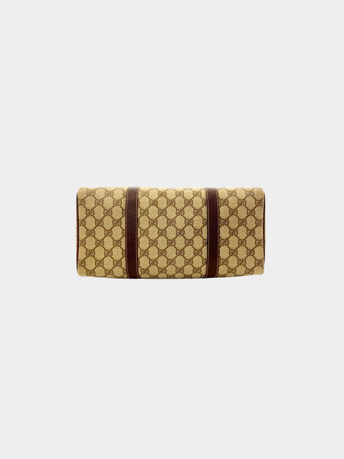 Gucci 2000s Brown GG Monogram Mini Boston Bag