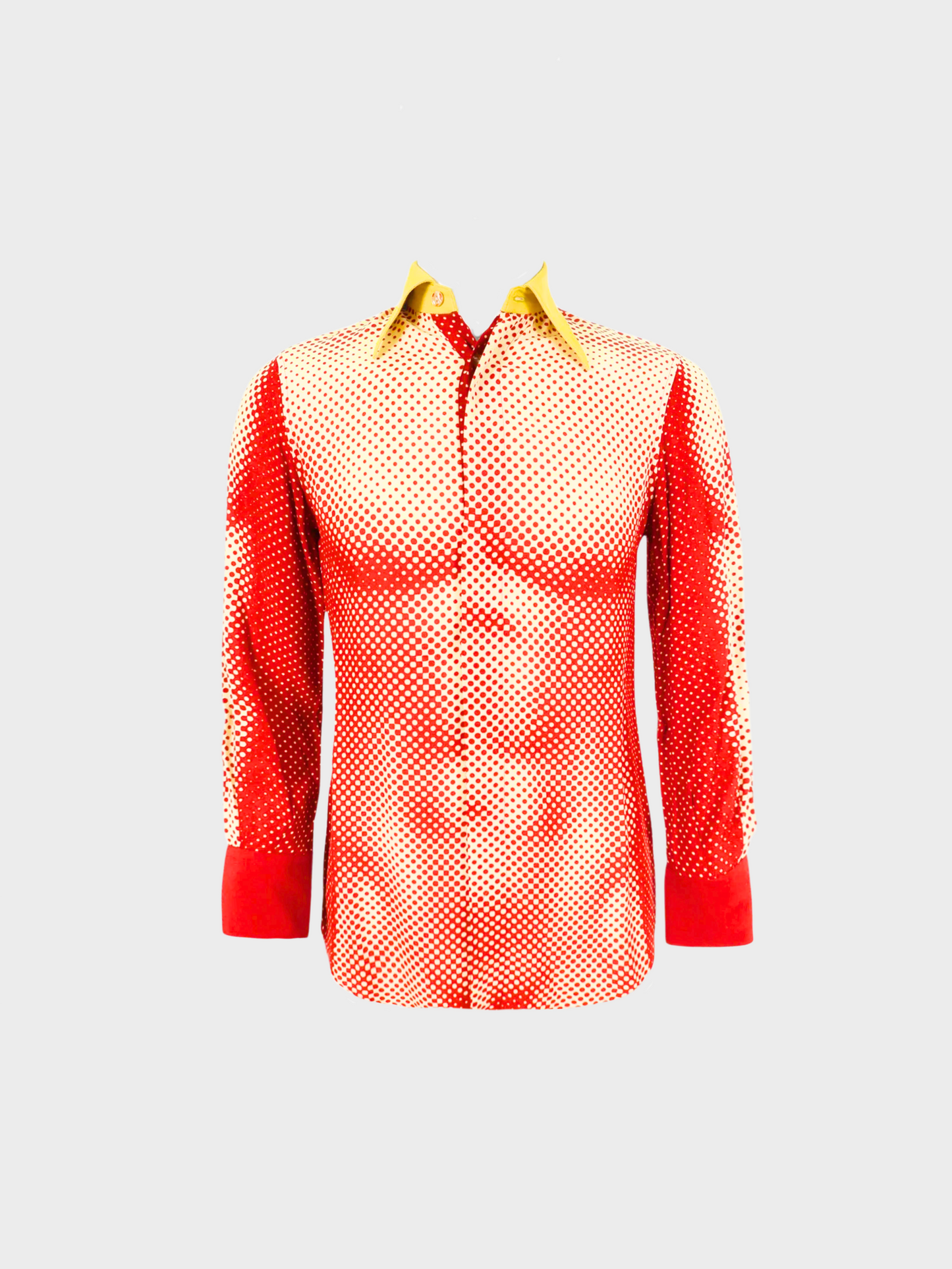 Jean Paul Gaultier SS 1996 Red Tromp L'oeil Muscle Shirt