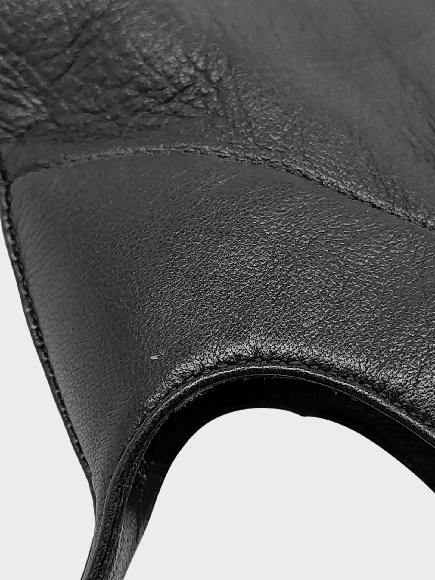Chanel 2012 Runway Black Leather Knee High Thong Strap Boots
