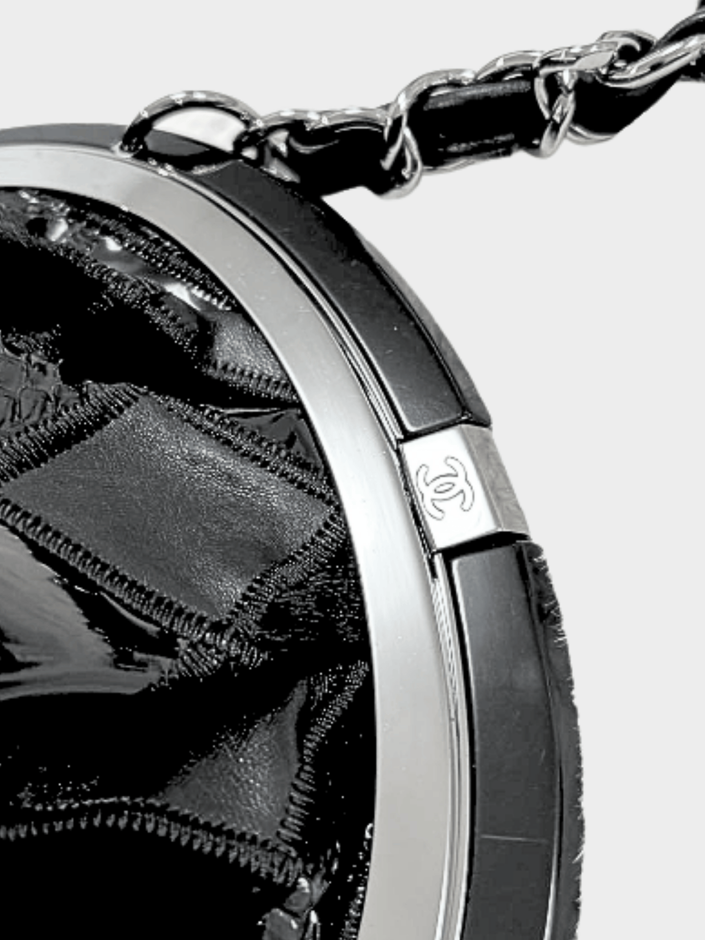 Chanel 2005-2006 Black Leather CC Patchwork Handbag