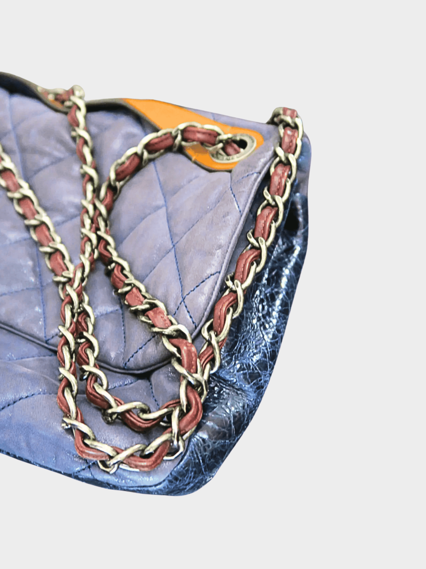 Chanel 2011 Azure Blue Jumbo Flap Bag