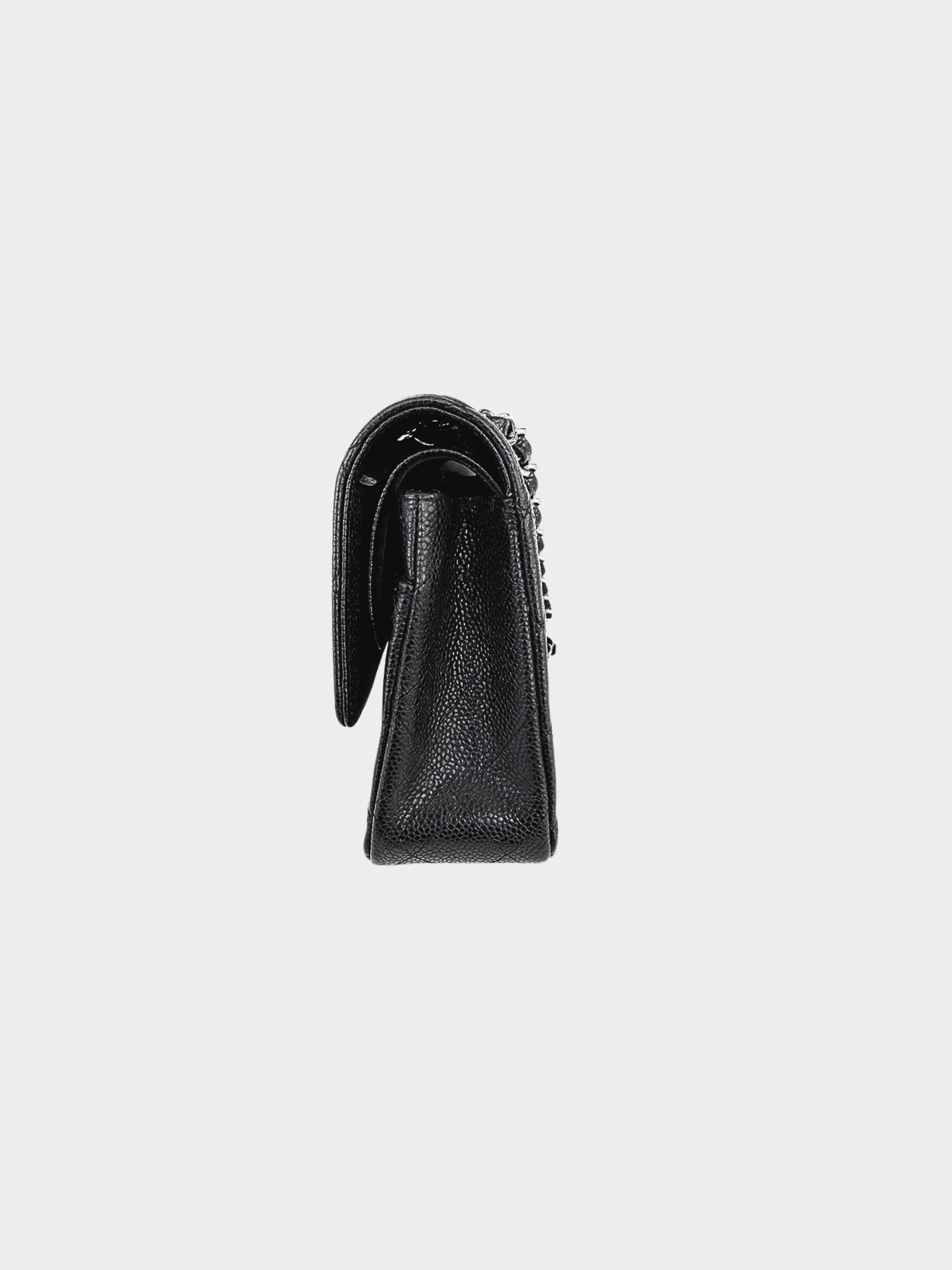 Chanel 2012 Black Classic 25 Caviar Skin Flap Bag