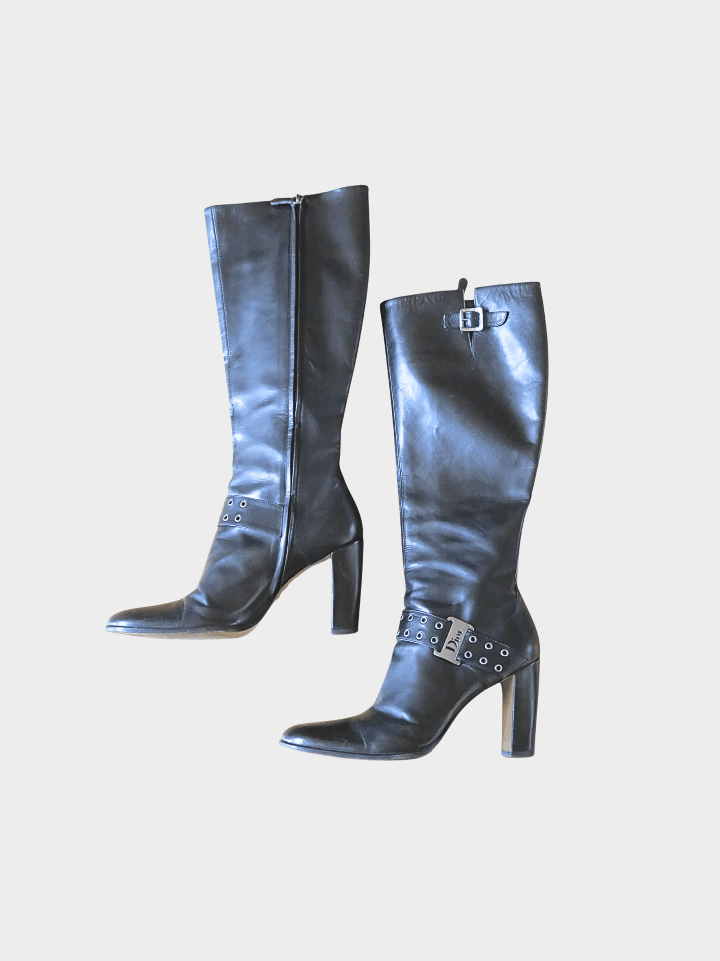 Christian Dior 2000s Black Knee High Boots