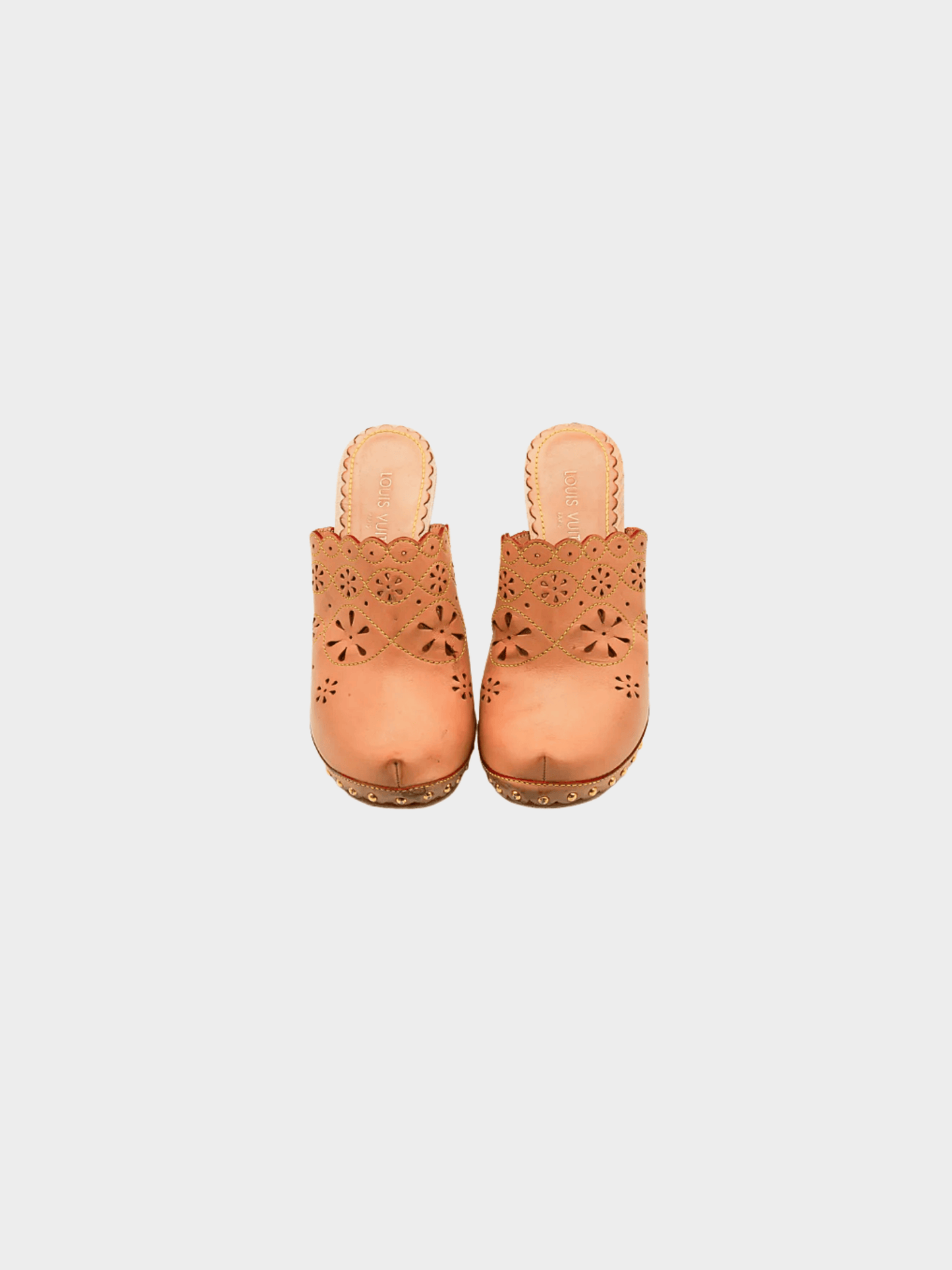 Louis Vuitton by Marc Jacobs 2004 Tan Leather Clogs