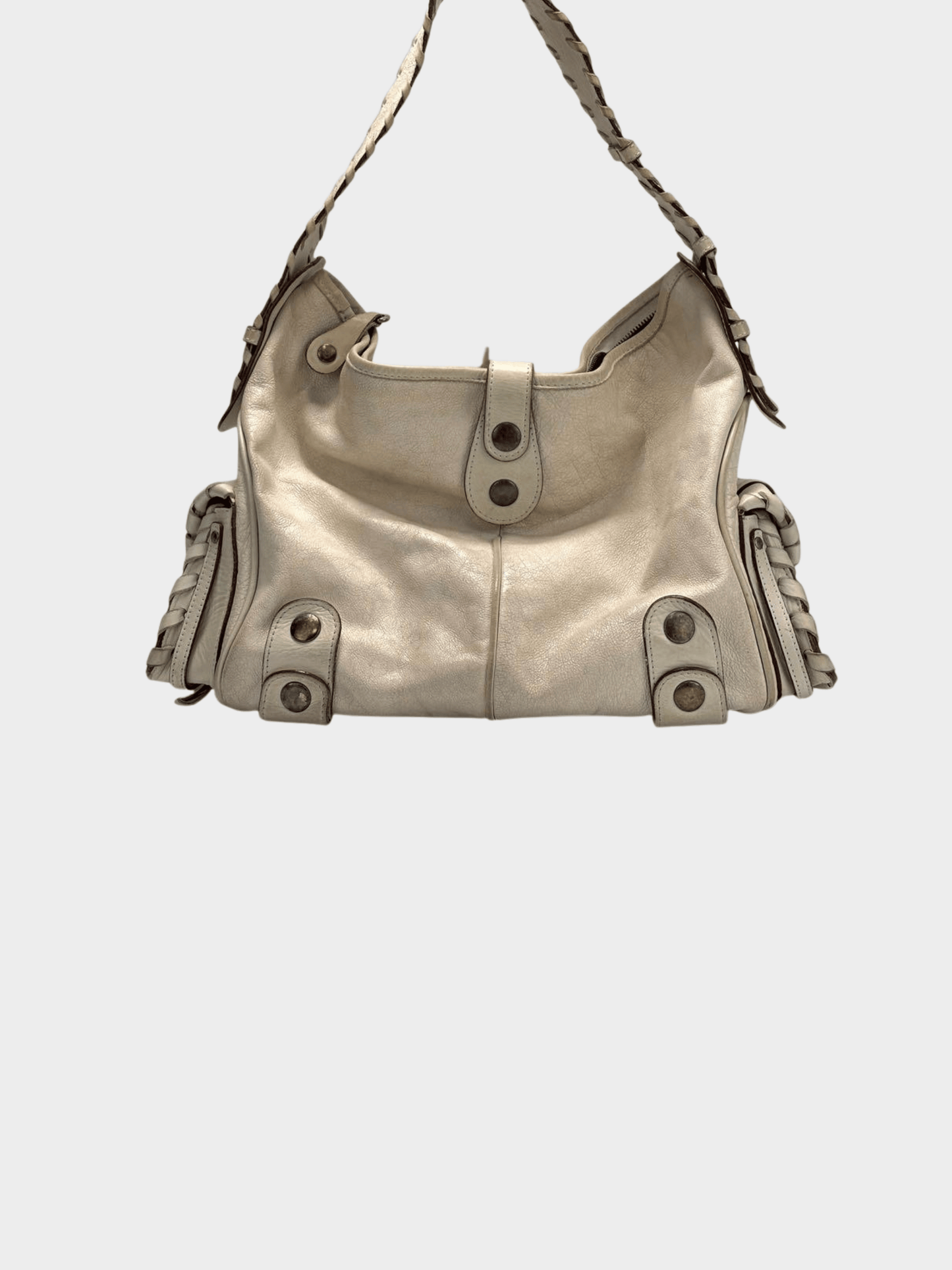 Chloe 2000s Silverado Cream Leather Shoulder Bag