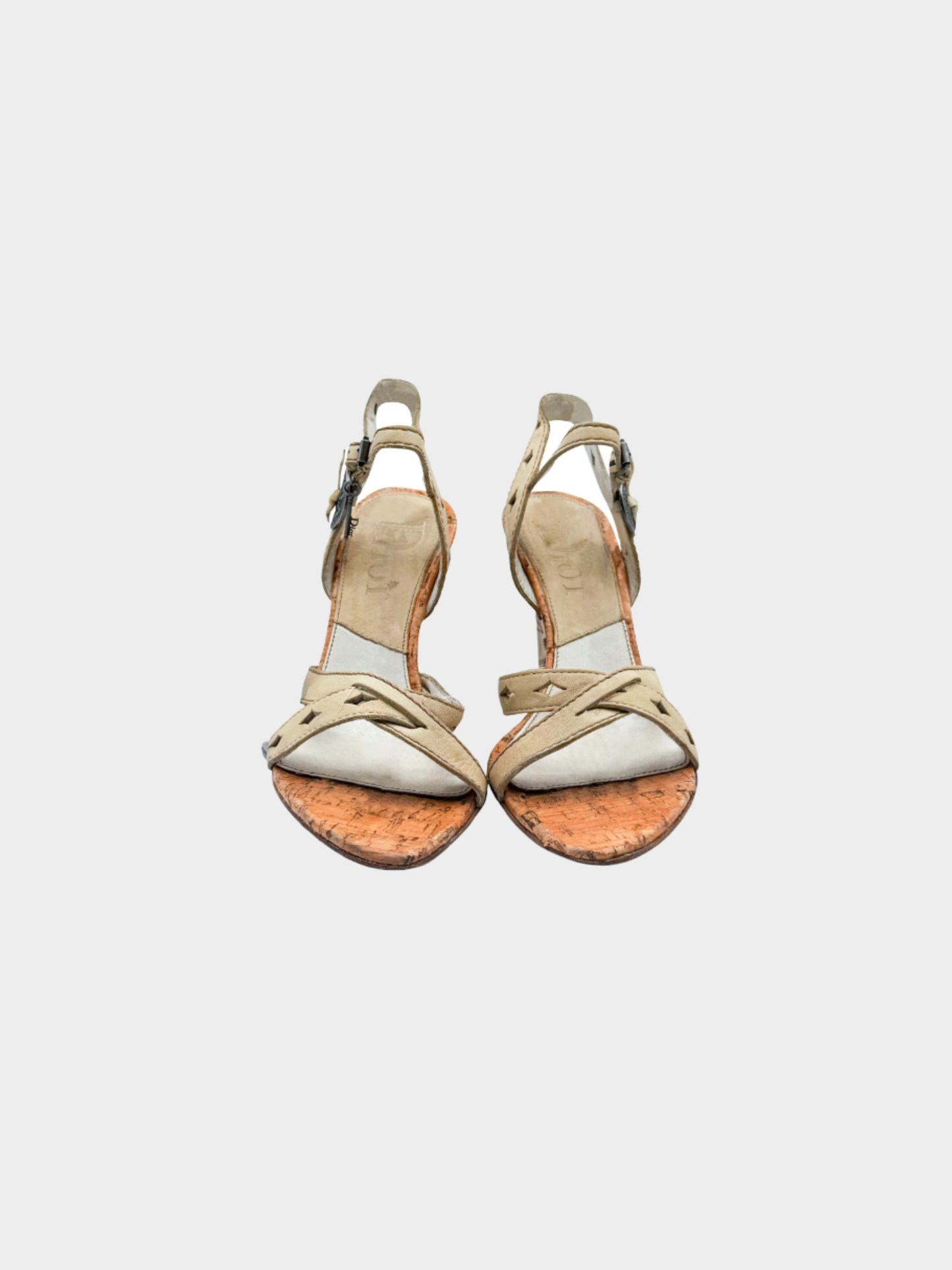 Christian Dior SS 2006 Beige “Gaucho” sandals