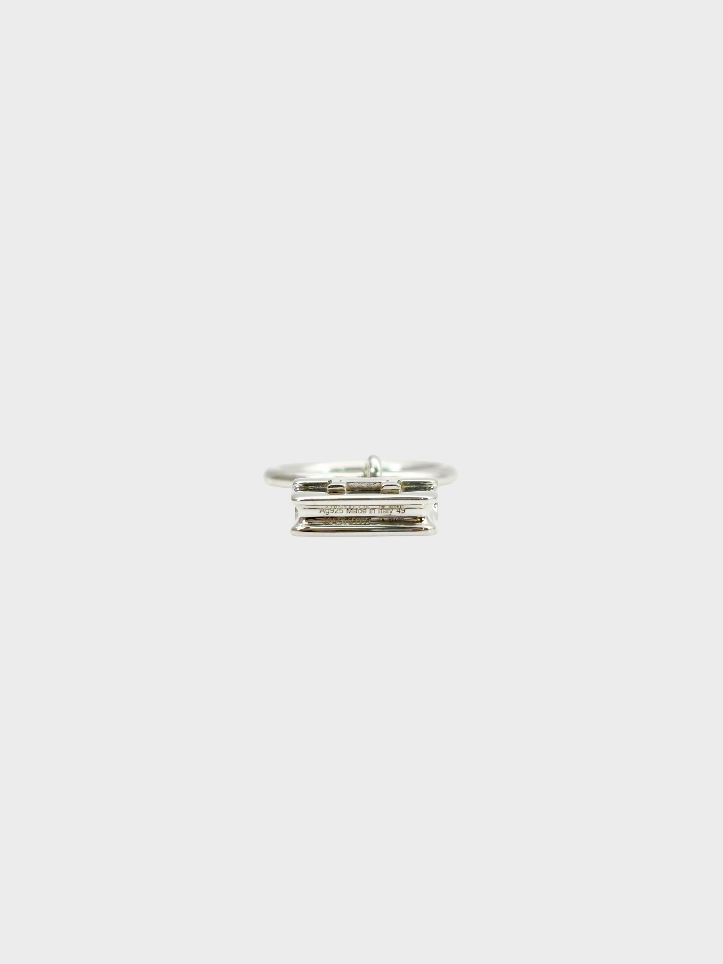 Hermès 2020s Silver Amulettes Contance Ring