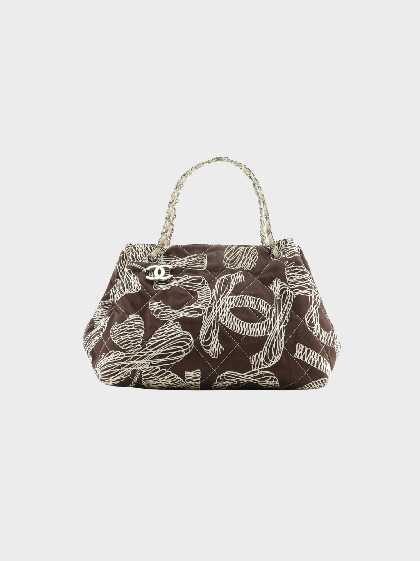 Chanel 2008-2009 Brown Quilted Coco Mark No. 5 Bag