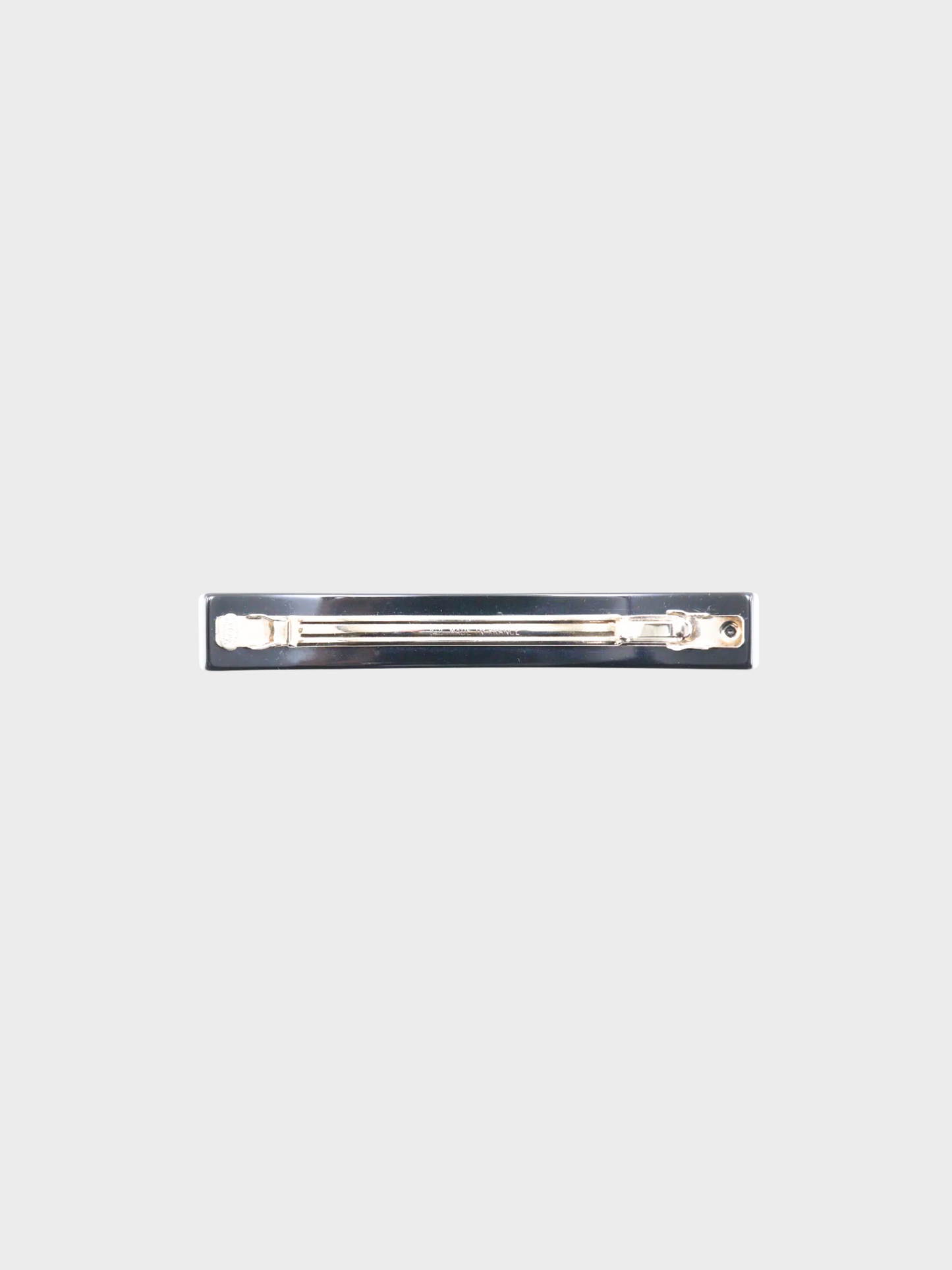 Chanel Fall 2004 Black Heart Rhinestone CC Barrette