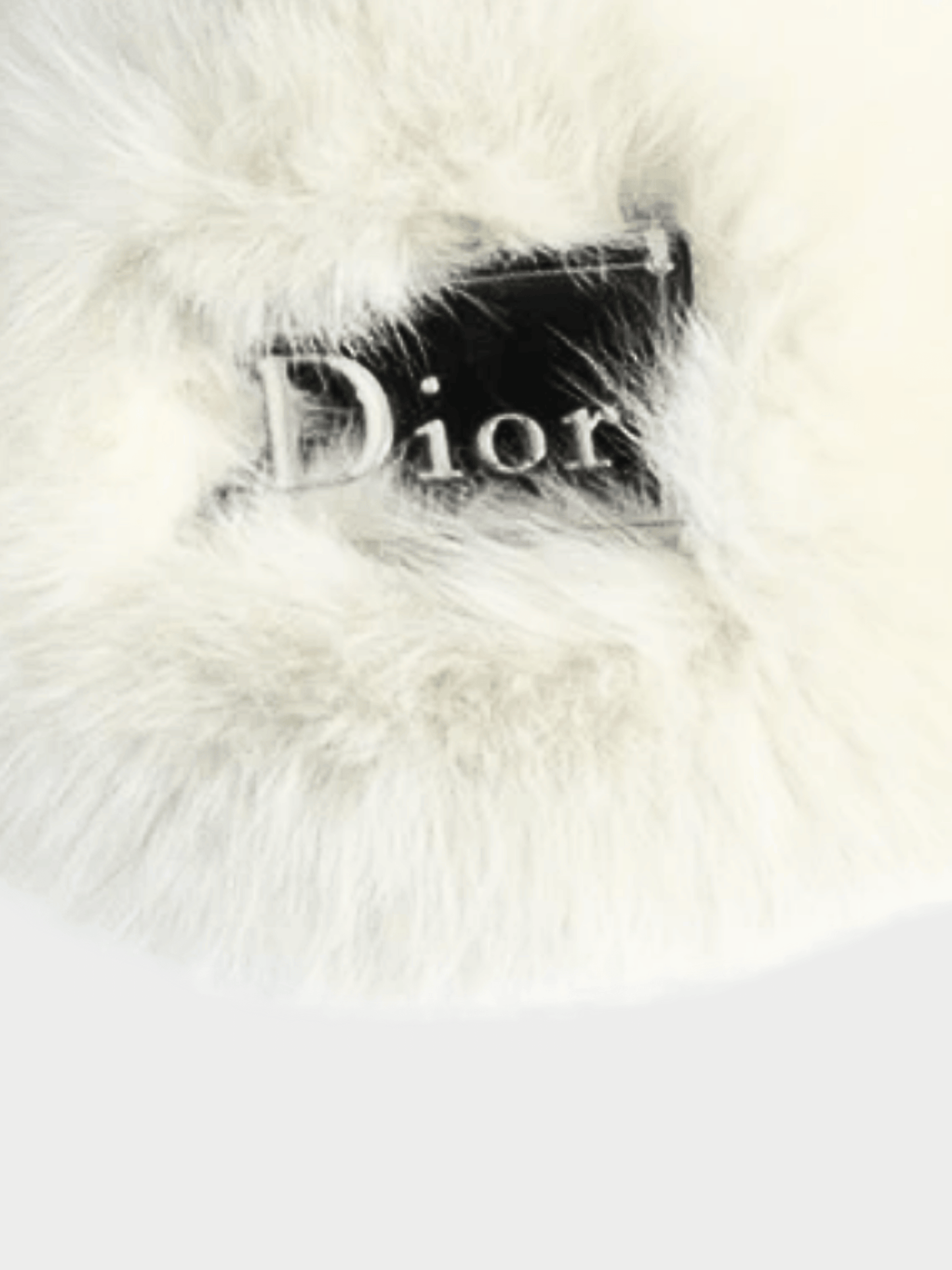 Christian Dior 2000s Cream Fur Neckpiece