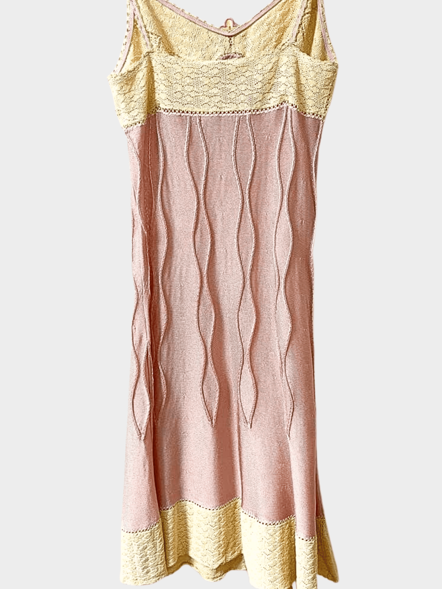 Chanel SS 2005 Runway Crochet Panel Midi Dress