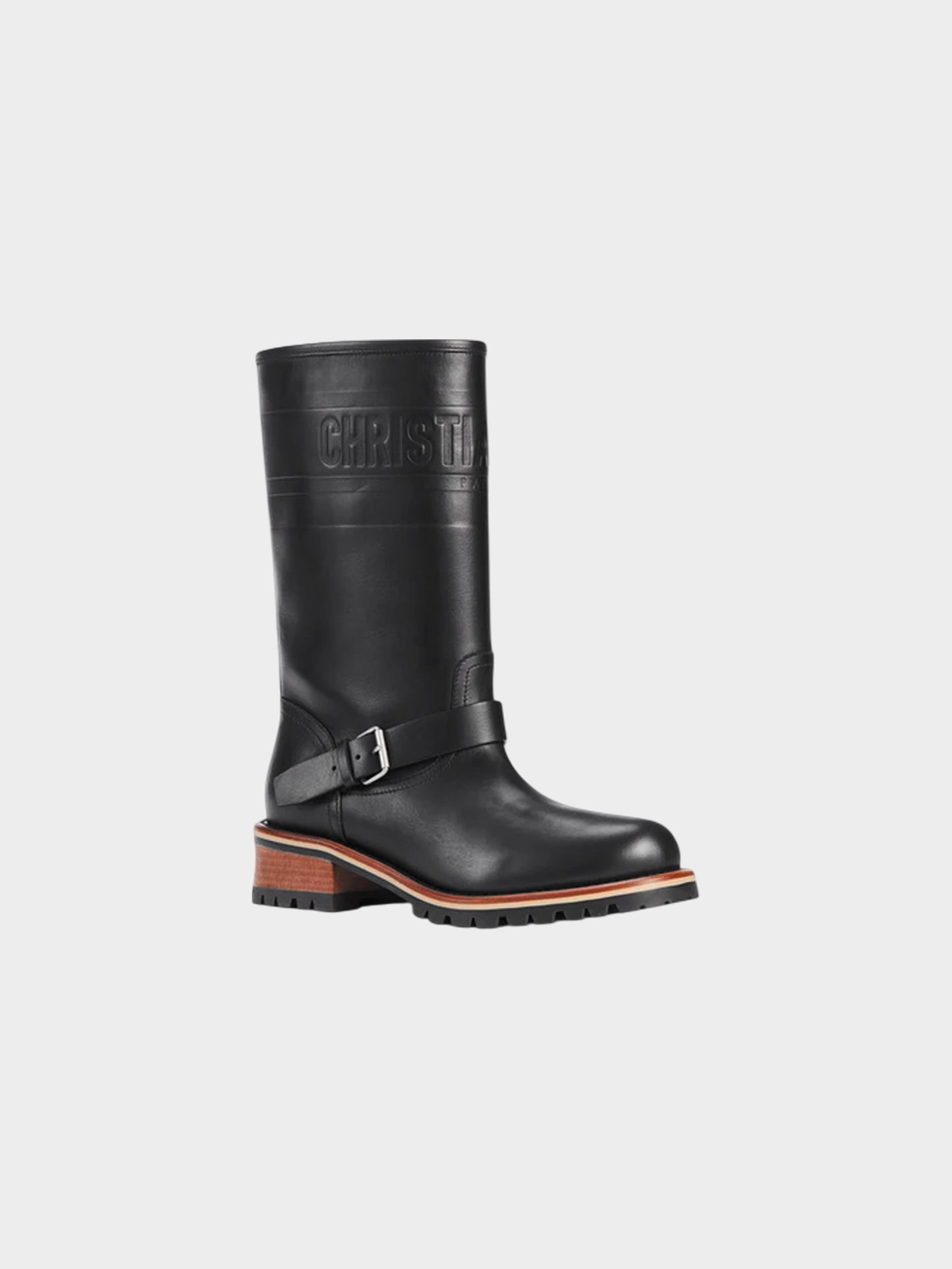 Christian Dior 2020 Black Calfskin Leather Quest Boots