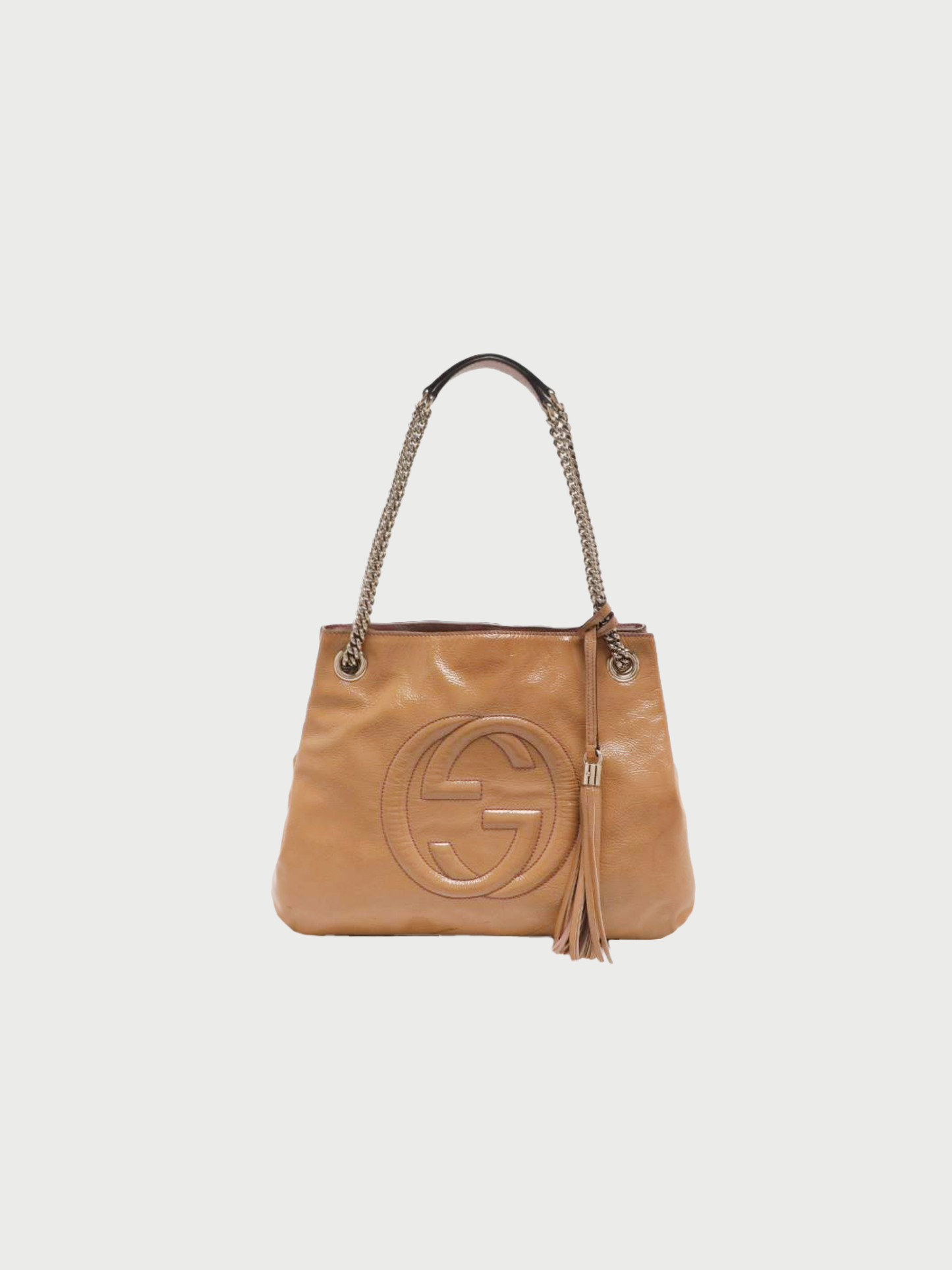 Gucci 2020s Brown GG Shadow PVC Shoulder Bag