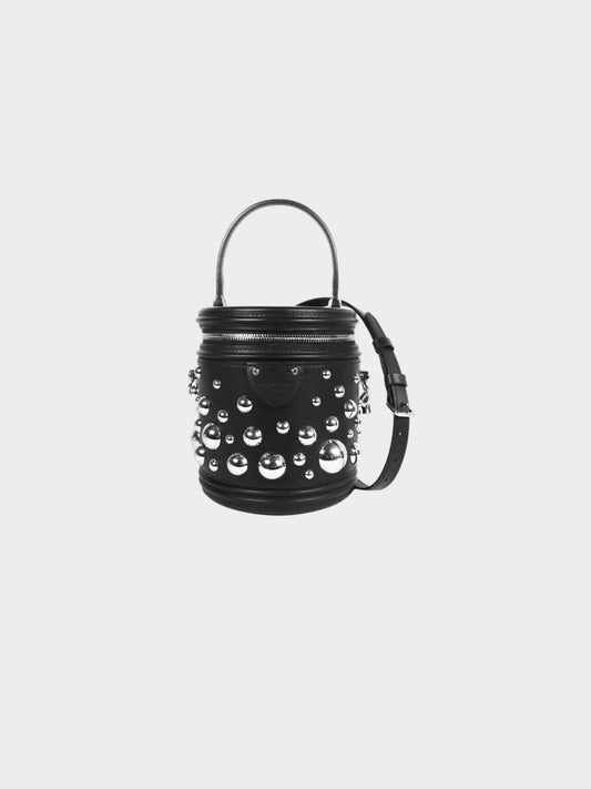 Louis Vuitton x Yayoi Kusama Cruise 2023 Limited Edition Black Studded Cannes Two-Way Bag