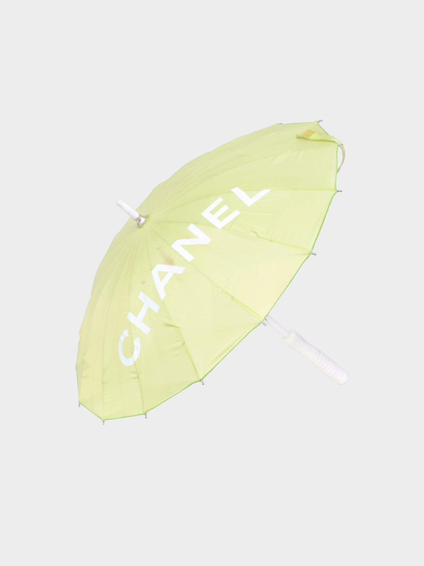 Chanel 2000s Rare Green CC Umbrella