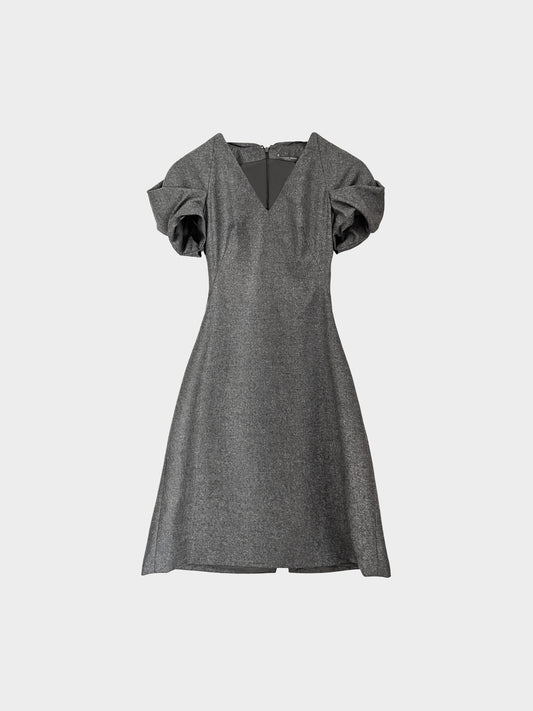 Alexander McQueen 2010s Grey Wool Dress