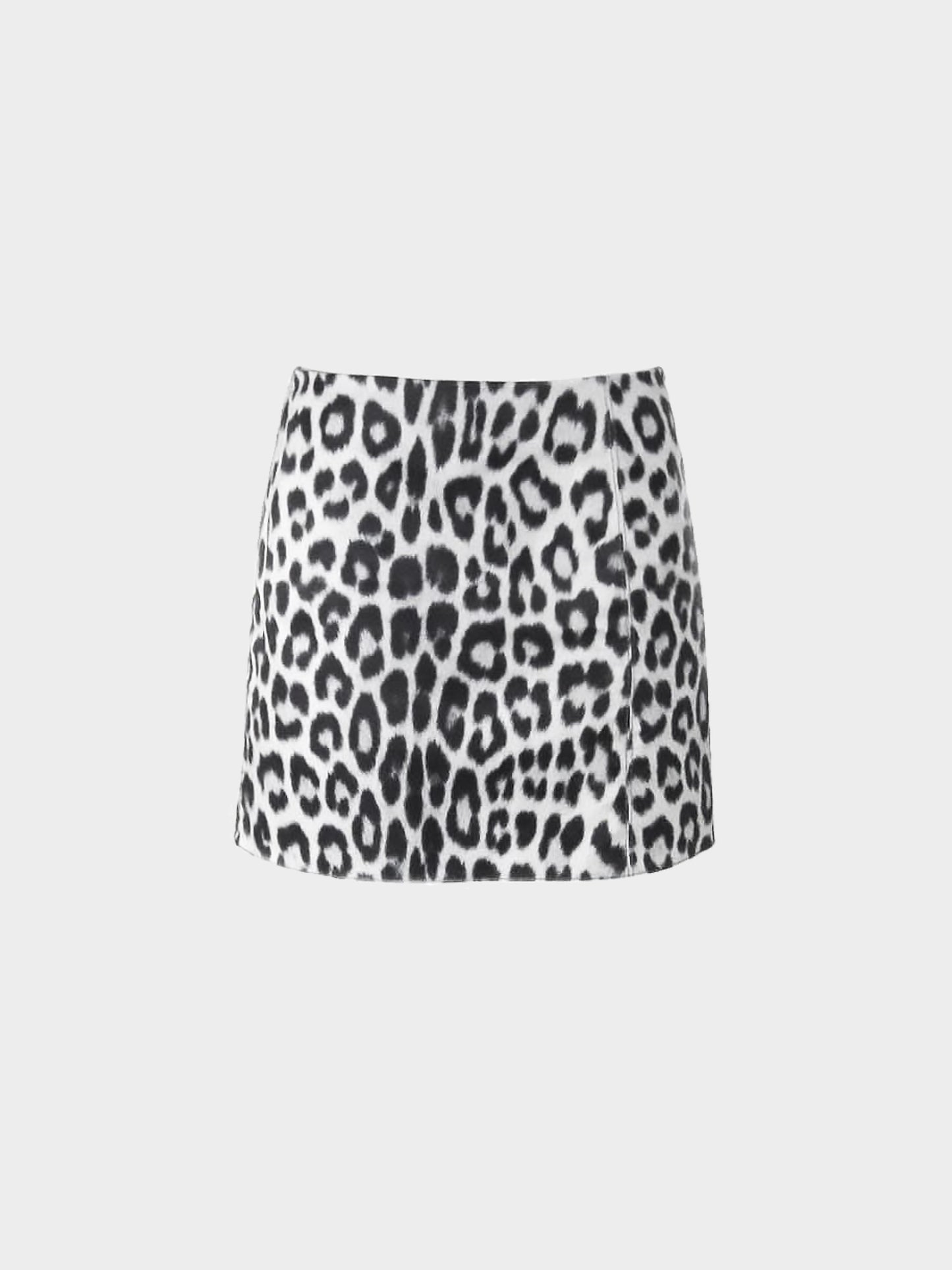 Blumarine Blugirl 2000s Monochrome Leopard Print Skirt