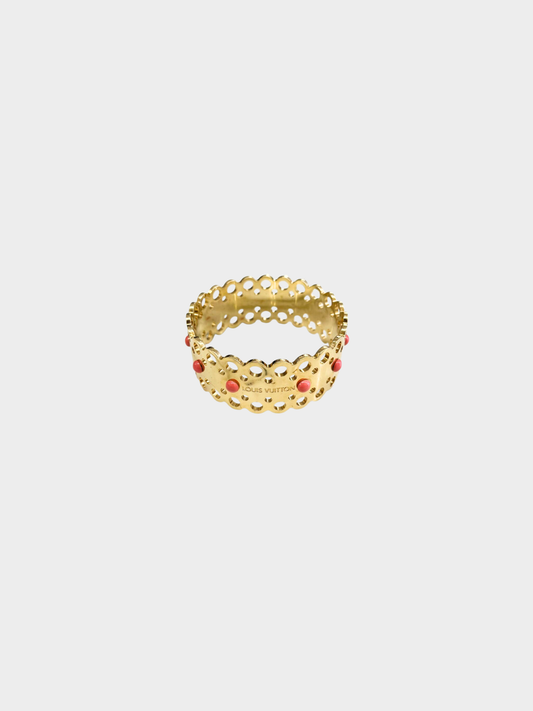 Louis Vuitton 2000s Gold Hide and Seek Bracelet