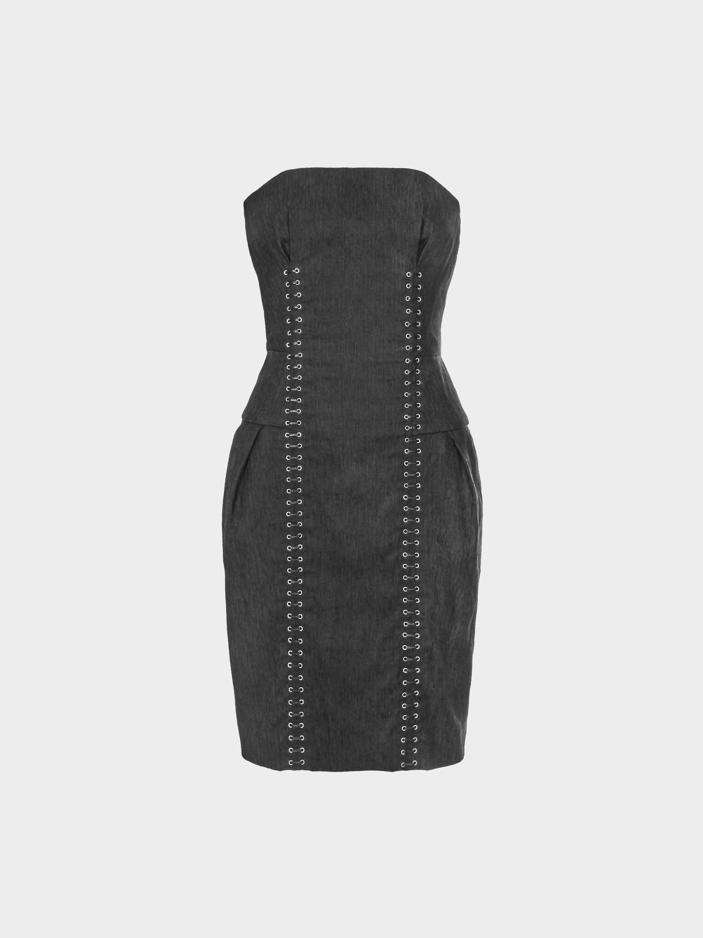 Gucci SS 2011 Black Corset-detail Peplum Dress
