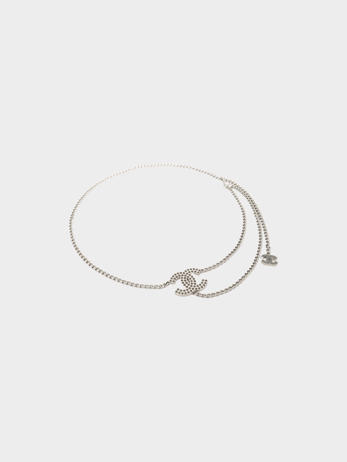 Chanel 2003 Silver Coco Chain Belt