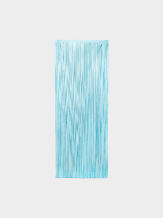 Issey Miyake 2000s Light Blue Pleated Skirt