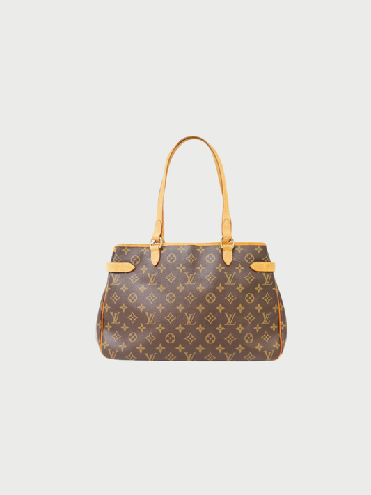 Louis Vuitton 2006 Brown Monogram PVC Leather Batignolles Horizontal Bag