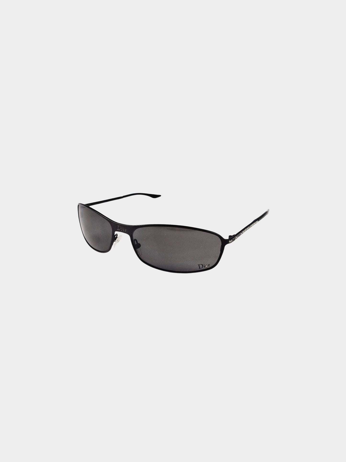 Christian Dior 2000s Black Hard Dior 2 Sunglasses