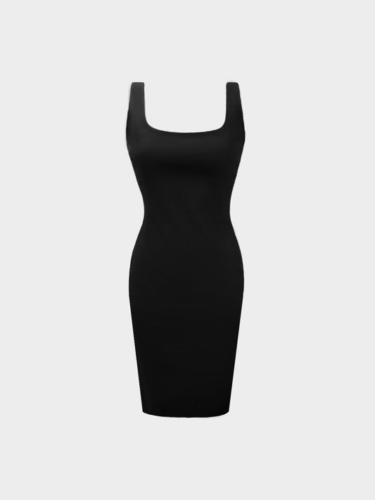 Dolce and Gabbana 2000s Black Fitted Cotton Dress