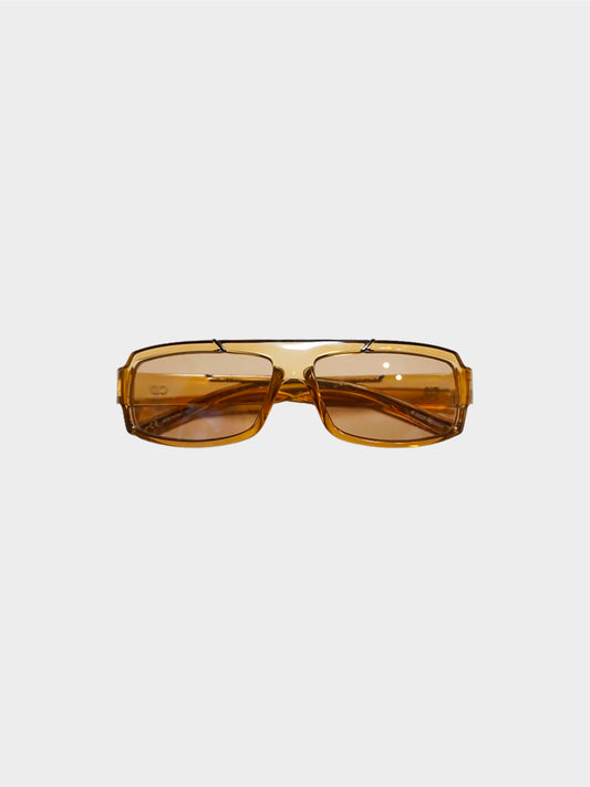 Christian Dior Homme 2000s Amber Black Tie 57/S Sunglasses