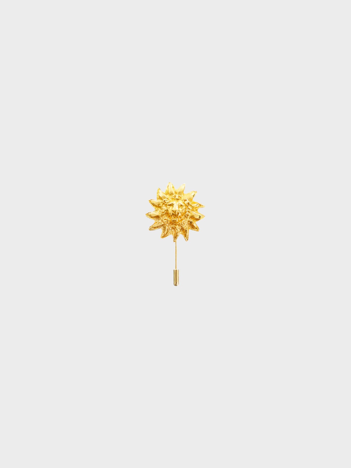 Chanel 1980s Gold Lion Head Brooch