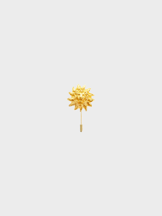 Chanel 1980s Gold Lion Head Brooch