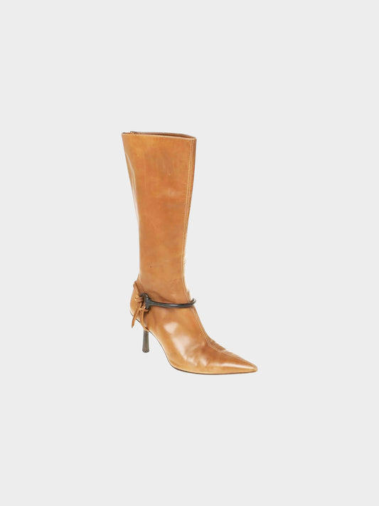 Gucci by Tom Ford FW 1999 Brown Leather Horsebit Boots