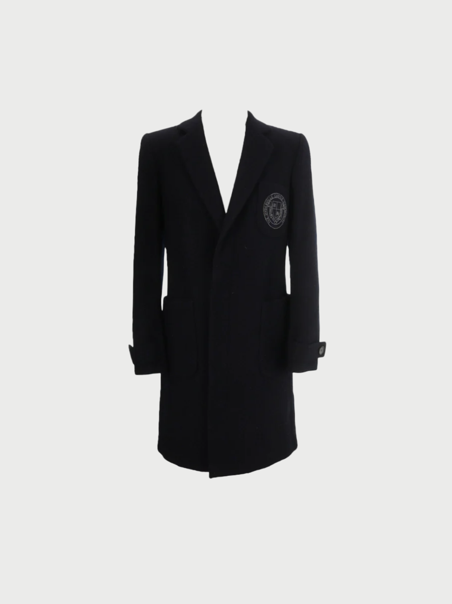 Raf Simons 2000 Navy Wool Structured Coat