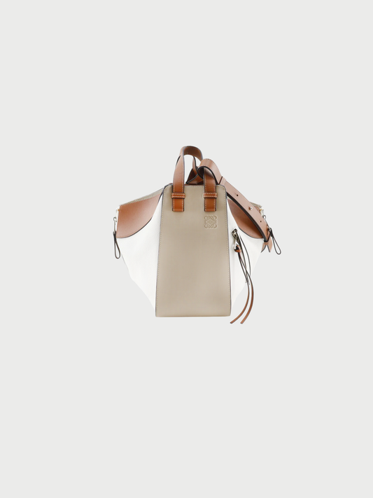 Loewe 2016 Brown and White Calfskin Hammock Small Bag