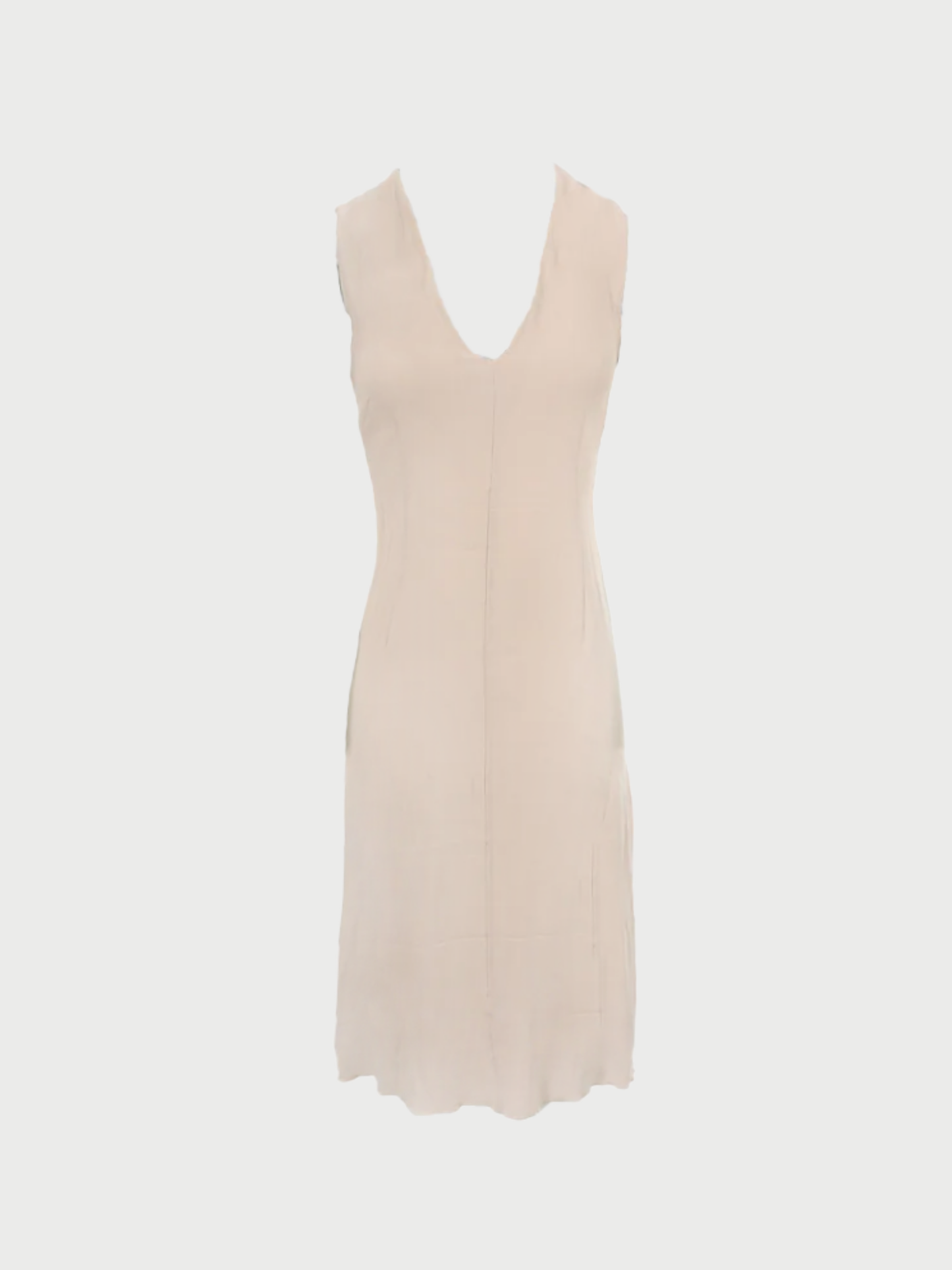 Maison Martin Margiela 1990s Beige Sleeveless Long Dress