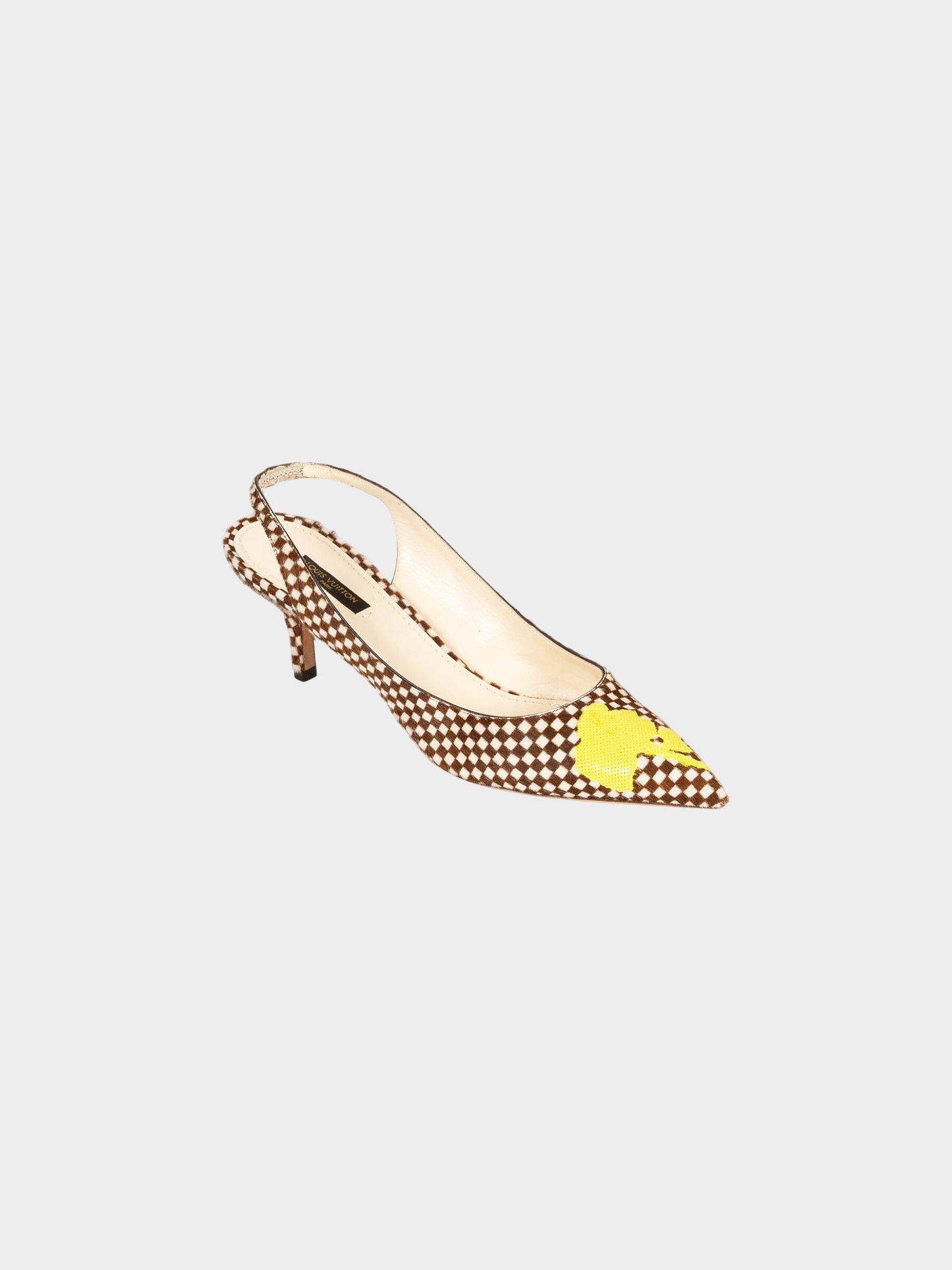 Louis Vuitton 2013 Check Pattern Pony Hair Pumps