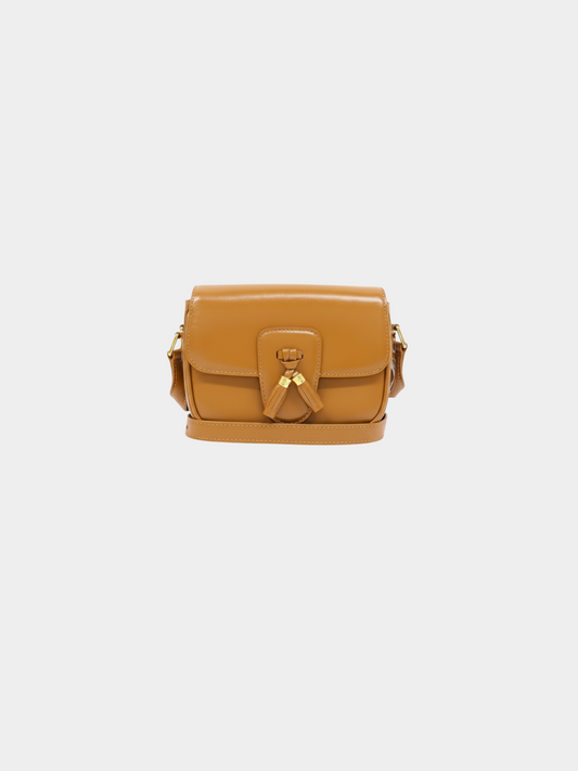 Celine 2010s Brown Leather Tassels Shoulder Bag