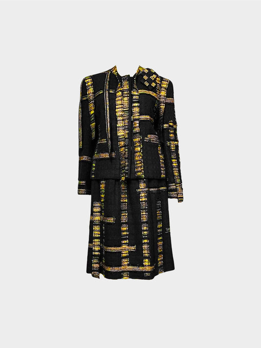 Chanel Fall 2006 Black and Gold Tweed Suit