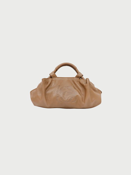 Loewe 2000s Brown Leather Nappa Aire Bag