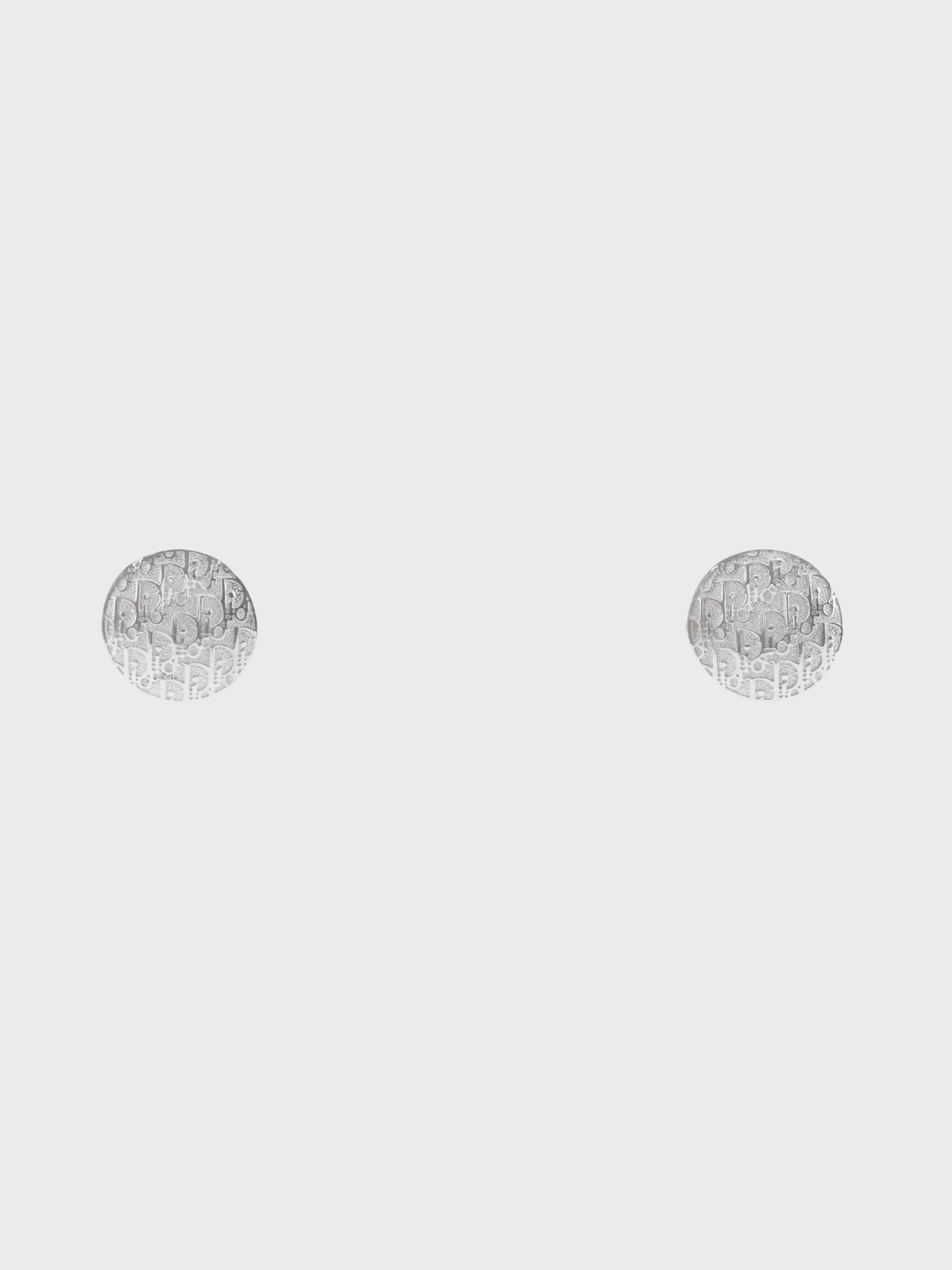 Christian Dior 2000s Silver Metal Trotter Earrings