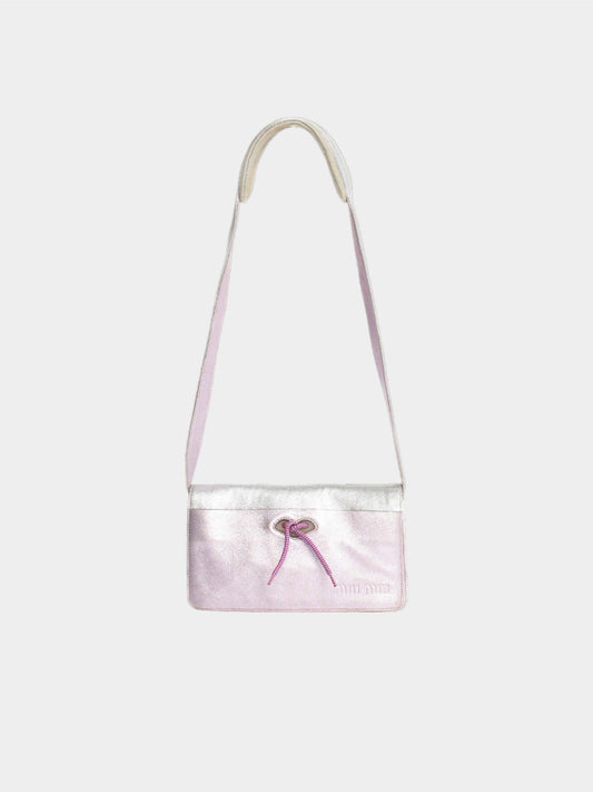 Miu Miu FW 1999 Metallic Lilac and Silver Shoulder Bag