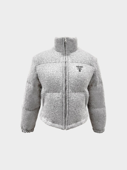 Prada 2021 Grey Down-filled Puffer Jacket