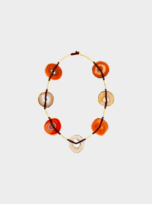 Yves Saint Laurent 2010s Agate Runway Necklace