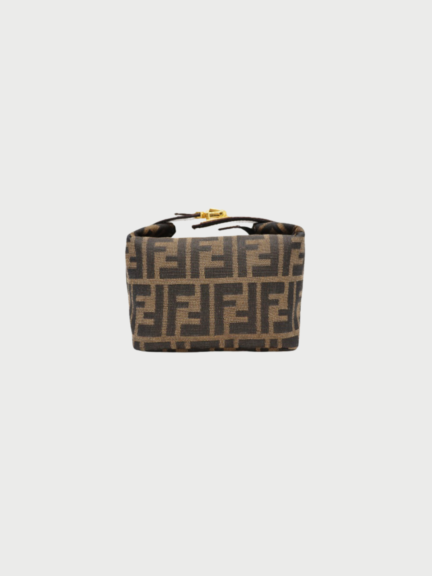 Fendi 2000s Brown Zucca Canvas Mini Handbag