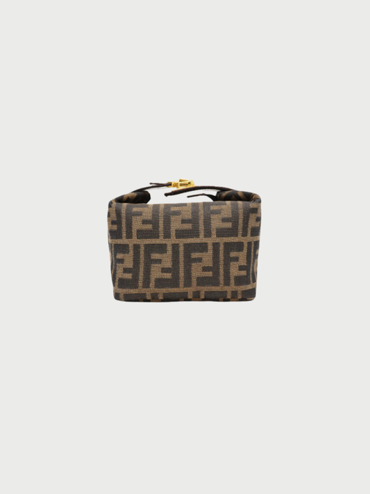 Fendi 2000s Brown Zucca Canvas Mini Handbag