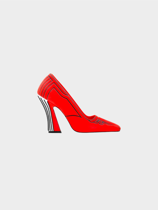 Fendi SS 2019 Runway Orange FF Freedom Pumps