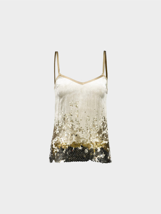 Bottega Veneta FW 2005 Runway Sequined Tank Top