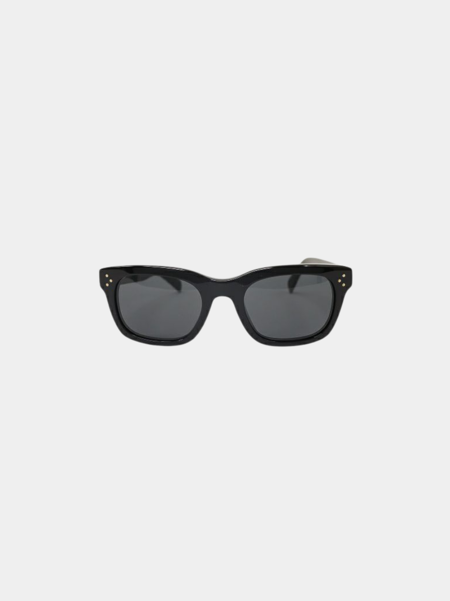 Celine 2010s Black Logo Sunglasses