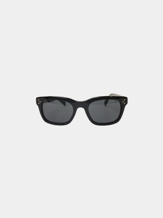 Celine 2010s Black Logo Sunglasses